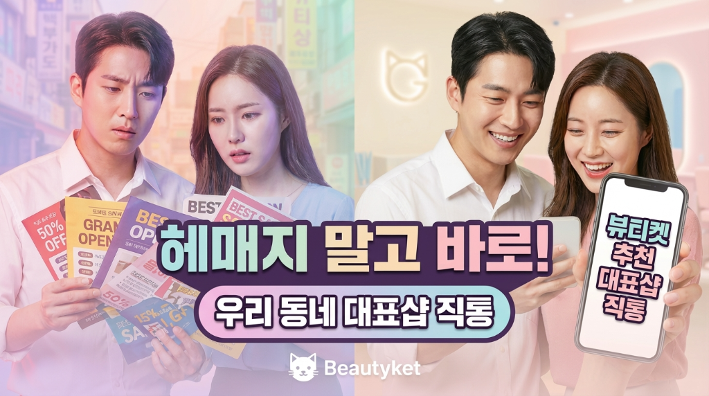 해피지 말고 바른! 우리 동네 대표샵 직통 - Beautyket 수수료 직통 매칭
